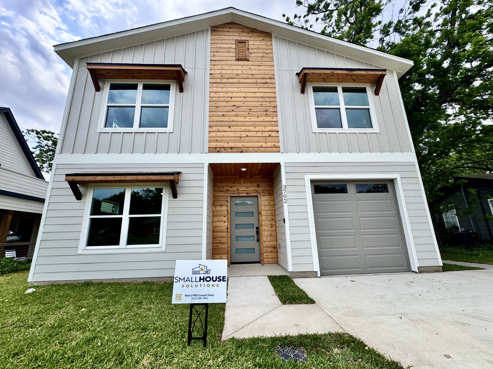 Completed exterior of the Towerview Dwelling project