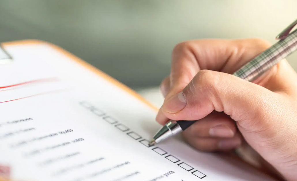 adu checklist