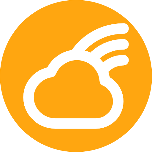 A cloud icon on land.
